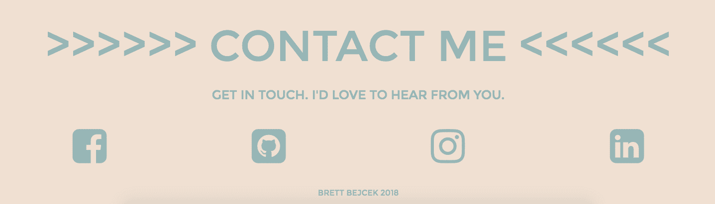 Contact Me Section